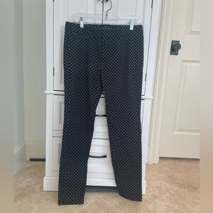 NEW with tags Banana Republic Black & White Polka Dot slim fit pants Size 4